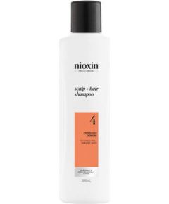 Nioxin System 4 Scalp + Hair Shampoo Progressed Thinning - Čisticí šampon pro barvené vlasy s pokročilým řídnutím 300ml Уход за волосами