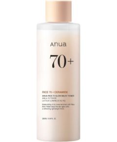 Anua Rice 70 + Ceramide Glow Milky Toner - Rozjasňující pleťový toner s rýžovým extraktem 250ml Kосметические средства