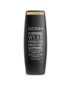 Gosh X-Ceptional Wear Foundation - Liquid makeup 35 ml 16 Golden Dekoratīvā kosmētika
