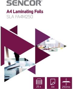 Sencor SLA FA4M250 Laminēšanas plēve A4 250mic 25lpp Laminēšanas plēves