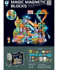 Leantoys Klocki Magnetyczne Zestaw 202 elementów Конструкторы