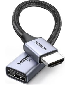 Ugreen   Ugreen HD165 HDMI (Male) / HDMI (Female) 8K Cable 0.15m - Gray Новинки Компьютерная техника
