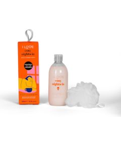 Set I Love: Cosy Night's, Hydrating, Shower Gel, For All Skin Types, 500 ml + I Love, Body Sponge Парфюмерные наборы