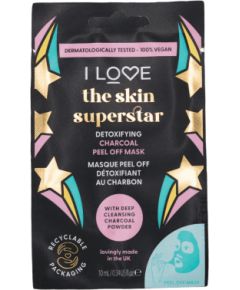 I Love, Skin Superstar, Detoxifying, Sheet Mask, For Face, 10 ml Sejas kopšana