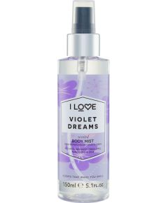 I Love, Signature Collection, Vegan, Mist Spray, Violet Dreams, All Over The Body, 165 ml Ķermeņa kosmētika
