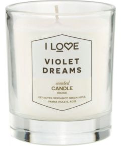 I Love, Signature Collection, Bergamot, Green Apple, Parma Violets, Rose, Scented Candle, 160 g Ароматы для дома и комнаты