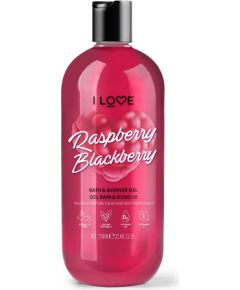 I Love, Raspberry & Blackberry, Hydrating, Shower Gel, For All Skin Types, 750 ml Гели для душа для тела