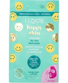 I Love, Happy Skin, Purifying, Sheet Mask, For Face, 10 ml Sejas kopšana