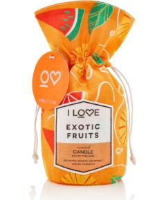 I Love, Exotic Fruits, Mango, Grapefruit, Mango, Pineapple, Scented Candle, 160 g Ароматы для дома и комнаты