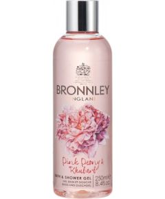 Bronnley, Pink Peony & Rhubarb, Cleansing, Shower Gel, For All Skin Types, 250 ml Dušas želejas ķermenim