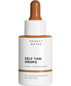 Vegan Tan, Dark Tan, Hydrate, Self-Tanning Drops, For Face, 30 ml Ķermeņa kosmētika