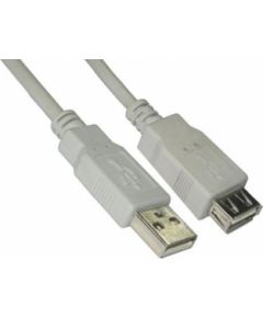 Kabelis Brackton USB Male - USB Female 2m White Дата USB-кабели