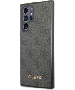 Guess 4G Case Aizsargapvalks priekš Samsung Galaxy S24 Ultra / melns Neoriģinālie Maciņi