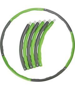 Tunturi Hula Hoop Обруч гимнастический, , складной, D100см, 1,2кг, Серый/Зеленый Гимнастические кольца