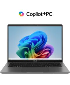 ASUS Vivobook S14 M3407HA-LY004W Ryzen 5 220 14.0"WUXGA IPS-level Panel 60Hz 300nits AG 16GB DDR5 SSD512 AMD Radeon Graphics WLAN+BT Cam1080p 70WHrs Win11 Matte Gray Portatīvie datori