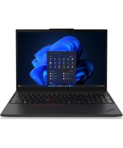 Lenovo ThinkPad T16 Gen 4 Core™ Ultra 7 255U 512GB SSD 16GB 16" WUXGA (1920x1200) IPS WIN11 Pro ECLIPSE BLACK Backlit keyboard FP Reader. 1 Year Warranty / 21QE005XUS Ноутбуки