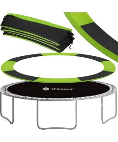 Springos TP-10FT 305 cm melns ar zaļu apdari Batuti un aksesuāri