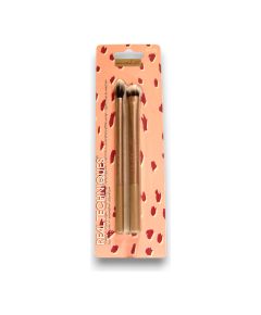 Set Duo, Real Techniques, Animalista , Eyeshadow Brush, 2 pcs Dekoratīvā kosmētika