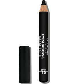 Deborah, Deborah, Blending, Matt, Eyeshadow & Kajal Eyeliner 2-In-1, 01, Black, 2 g Kосметические средства