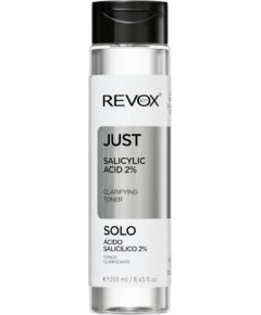 Revox B77, Just, Salicylic Acid, Clarifying, Cleansing Toner, 250 ml Sejas kopšana