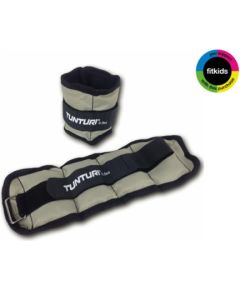 Tunturi Утяжелители на запястья/лодыжки 0.5кг, Серые, 2 шт. Утяжелители для рук и ног