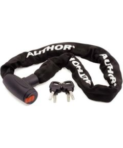 Author Ķēdes slēdzene ACHL-55, 8x900mm, Melna Velosipēdu saslēdzēji