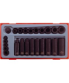 Tengtools Uzgriežņu galviņu komplekts Teng Tools TT9024; 24 gab. Mehāniskie instrumenti