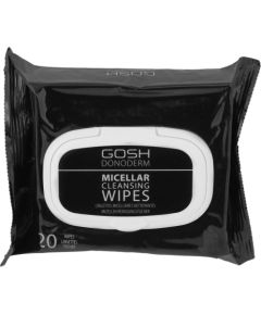 Gosh, Donoderm, Makeup Remover Wipes, 20 pcs Dekoratīvā kosmētika