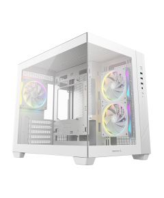 Deepcool Case CG330 3F WH White Micro ATX Power supply included No Datoru korpusi