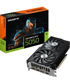 Gigabyte GeForce RTX 5050 WINDFORCE OC V2 8G NVIDIA 8 GB GeForce RTX 5050 GDDR6 HDMI ports quantity 2 PCI-E 5.0 Видеокарты