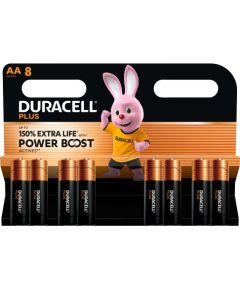 Duracell Plus Boost MN1500 BL8 AA Батарейки, аккумуляторы
