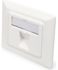 Digitus Wallplate for Keystone Modules, German type, middle plate 50x50 mm, frame 80x80 mm DN-93811 Новинки Компьютерная техника