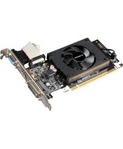 Gigabyte GV-N710D3-2GL 2.0 NVIDIA 2 GB GeForce GT 710 DDR3 Cooling type Active DVI-D ports quantity 1 HDMI ports quantity 1 PCI Express 2.0 Memory clock speed 1600 MHz Processor frequency 954 MHz VGA (D-Sub) ports quantity 1 Grafiskās video kartes
