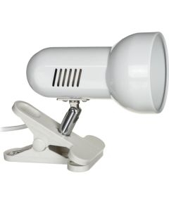 Activejet Clip-on desk lamp, white, metal, E27 thread Biroja galda lampas
