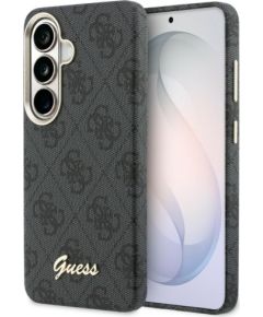Samsung   Guess PU 4G Script Metal Logo Magnetic Zadní Kryt pro Samsung Galaxy S26 Black Чехлы - альтернативные