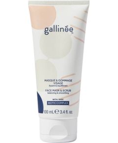 Gallinee, Microbiome Skincare, Biotic Complex, Smoothing, Scrub Mask, For Face, 100 ml *Tester Косметика для тела