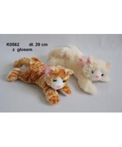 Sun Day Sun-Day Kot z głosem leżący dwa kolory średni - K0562-24 Мягкие игрушки