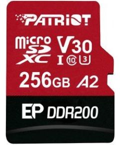 PATRIOT MEMORY Micro SDXC DDR200 with A+C card reader 256GB UHS-I U3/A2/C10/V30 Новинки Компьютерная техника