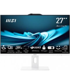MSI AIO PRO AP272P 14M-606XEU, Intel Core i5-14400, Chipset H610, 27" LCD, 1x 8GB DDR5, 512GB SSD, Wi-Fi, BT, Bez OS Новинки Компьютерная техника