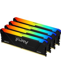 Kingston Fury Beast RGB, DDR4, 128 GB, 3600MHz, CL18 (KF436C18BB2AK4/128) Новинки Компьютерная техника