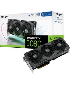 Pny Technologies PNY GeForce RTX 5080 OC, graphics card DLSS 4, 3x DisplayPort, 1x HDMI 2.1 Видеокарты