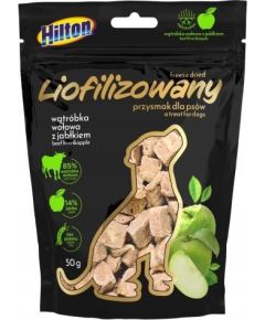 Hilton liofilizowany przysmak z wątróbką wołową i jabłkiem dla psa 50g Suņu barība