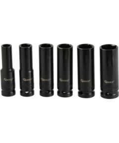 Uzgriežņa galviņu komplekts Geko G10500; 1/2''; 10-21 mm; 6 gab. Mehāniskie instrumenti