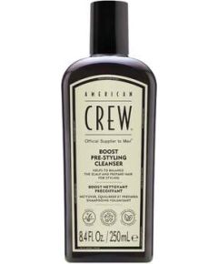 American Crew Boost Pre-Styling Cleanser - Pánský posilující šampon pro jemné vlasy bez objemu 250ml Уход за волосами