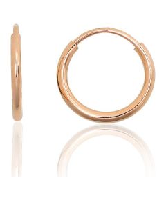 Zelta auskari-riņķīši #1201777(Au-R), Sarkanais Zelts 585°, 0.4 gr. Auskari-riņķīši