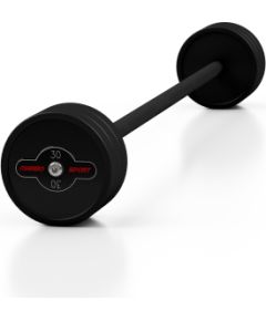 Gumijots svara stienis ar fiksētu svaru 1 gab. 30 kg - Marbo Sport Гантели и наборы