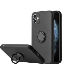 iLike Apple  IPHONE 14 PRO MAX SILICONE RING Black Neoriģinālie Maciņi