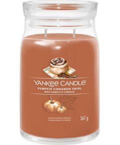 Yankee Candle Pumpkin Cinnamon Swirl Candle ( dýňovo-skořicový šnek ) - Vonná svíčka 368.0g Smaržas - NESAKĀRTOTS