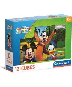 Clementoni CLE Cubi klocki 12 MickeyMouse ClubHouse 41348 Машины и аксессуары