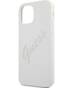 Guess Apple  iPhone 12 Mini 5.4'' Vintage Cover Cream Neoriģinālie Maciņi